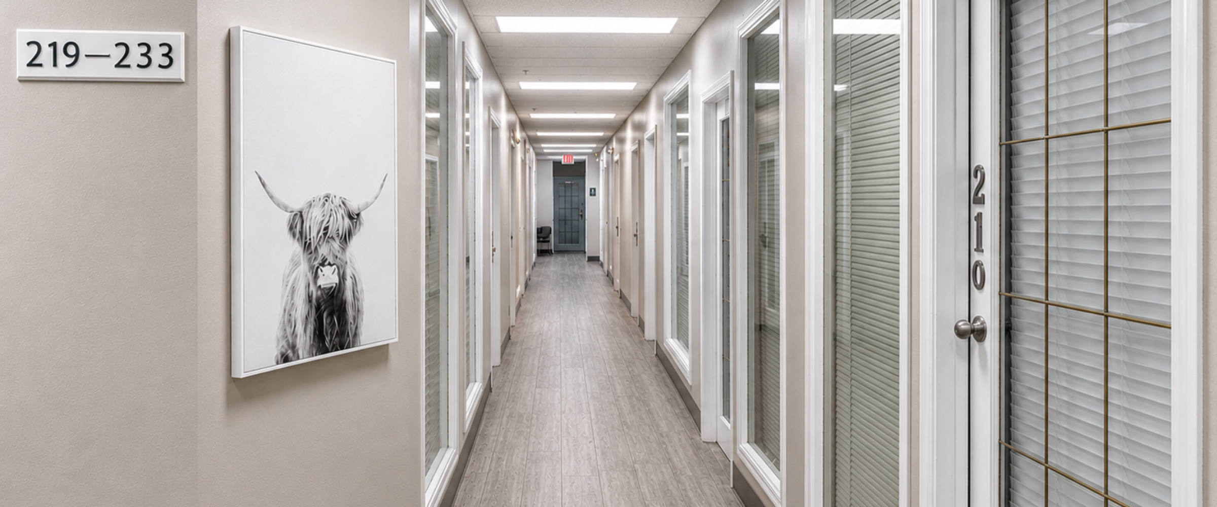 Office Building 2nd Floor Hall at 9804 100 ave Grande Prairie, AB