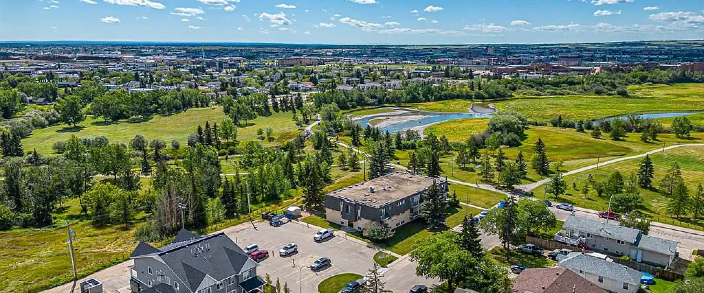 Lakeside Chateau Apartments Drone View